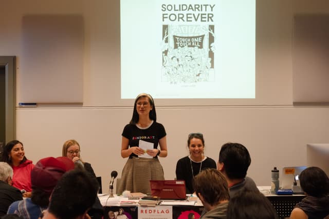 Young militants from the National Union of Workers